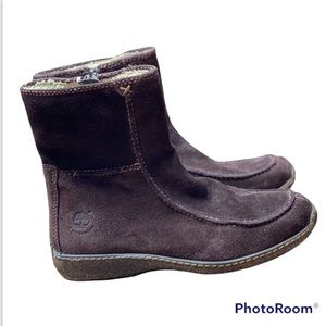 Timberland Women’s Brown Suede Sherpa Fleece Lined Ankle Boots Size 6